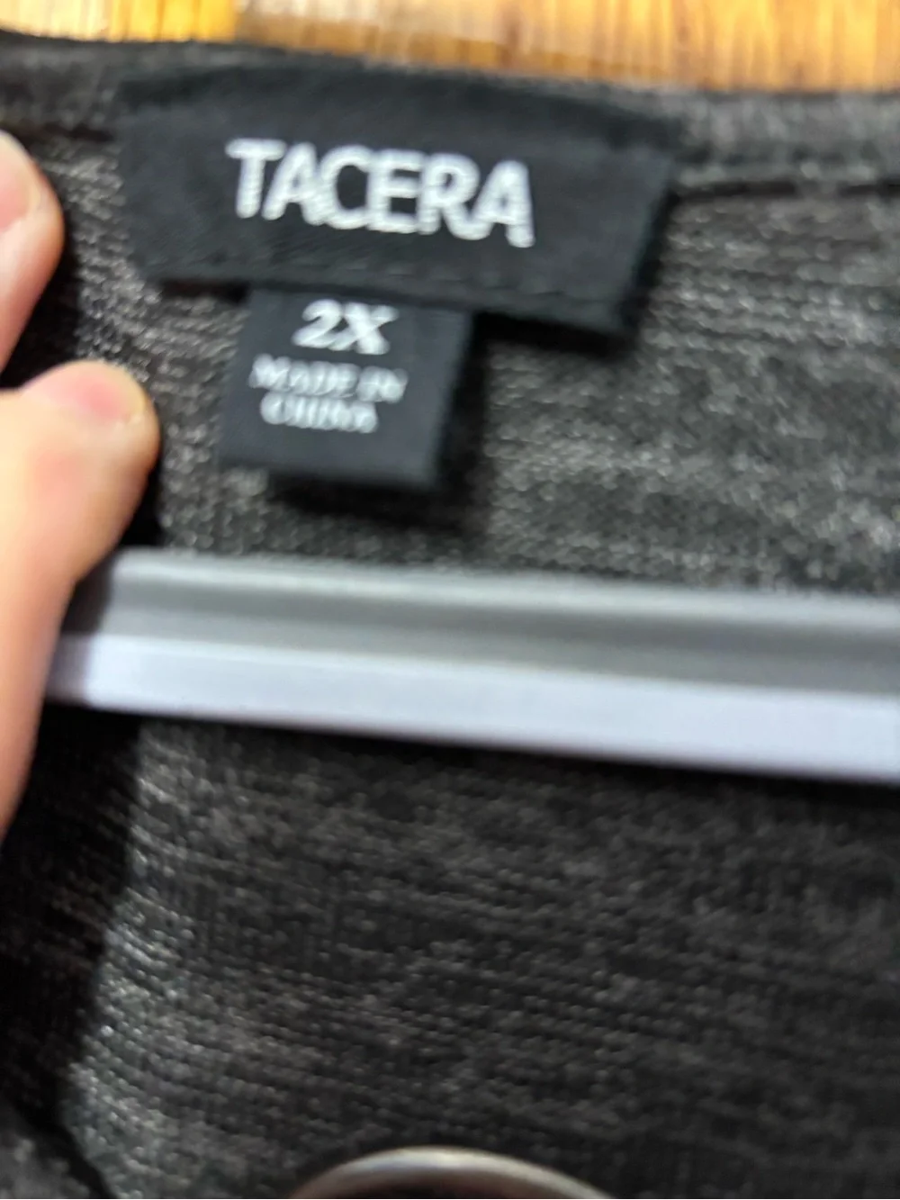 Tacera Heather Charcoal Long-Sleeve Ring-Accent Knit Top - Picture 4 of 10
